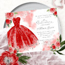 Search for red silver quinceanera invitations Dress