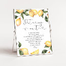 Search for lemon bridal shower posters Minimalist