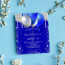 Search for silver glitter sweet 16 invitations Glam glamourous