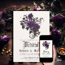 Search for purple gothic wedding invitations Qr code
