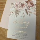 Search for rose gold foil wedding invitations Blush