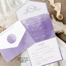 Search for purple rsvp invitations Watercolor