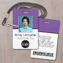 Search for purple id badges Classic