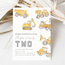 Search for construction birthday invitations Boy 2nd