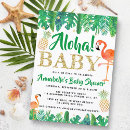 Search for luau baby shower invitations Watercolor