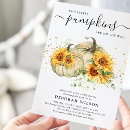 Search for pumpkins and sunflowers invitations Mother to be
