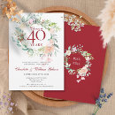 Search for cheers to 40 years invitations Elegant
