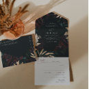 Search for black purple elegant wedding invitations Black and gold