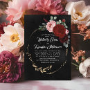 Search for red white and gold wedding invitations With red rose