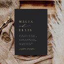 Search for classic black accent invitations Couple