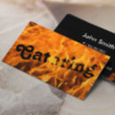 Search for burning business cards Fire