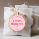 Search for sweet treat wedding stickers A sweet thank you