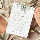 Search for forest green bridal shower invitations Elegant summer botanical wreath