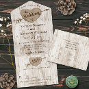 Search for carved heart tree wedding invitations Rustic
