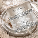 Search for diamond wedding invitations Silver