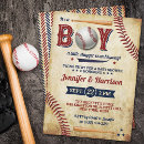 Search for vintage baseball baby shower invitations Batter up