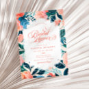 Search for tropical floral bridal shower invitations Summer