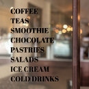Search for coffee shop window decals Restaurant delivery coffeshop