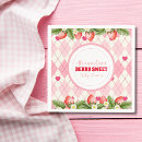 Search for red and white gingham napkins Summer