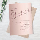 Search for unique sweet 16 invitations Elegant