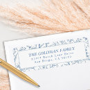 Search for toile return address labels Blue