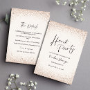 Search for double heart invitations Glitter