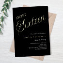 Search for typography sweet 16 invitations Modern