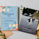 Search for elegant retirement invitations Watercolor