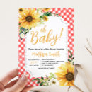 Search for picnic baby shower invitations Red gingham