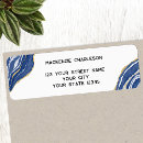 Search for white marble return address labels Modern