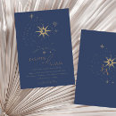Search for navy and gold wedding invitations Celestial