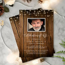 Search for rustic memorial service invitations In loving memory