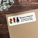 Search for cartoon dachshund return address labels Cute
