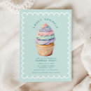 Search for cupcake baby shower invitations Pastel colours