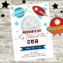Search for around the world birthday invitations Astronaut