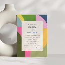 Search for creative wedding invitations Colourful