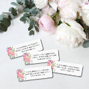 Search for blue floral return address labels Greenery