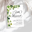 Search for shamrock invitations Watercolor