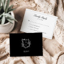 Search for online rsvp cards Black and white
