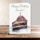 Search for chocolate birthday cards Watercolor