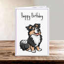 Search for sheltie birthday cards Happy