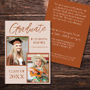 Search for now and then graduation invitations Stylish