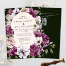 Search for green and purple wedding invitations Elegant