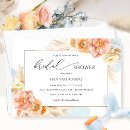 Search for blue and orange bridal shower invitations Calligraphy