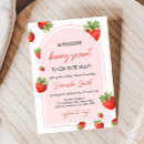 Search for red baby shower invitations Strawberry