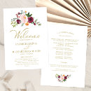 Search for burgundy wedding programs Ceremony