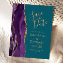 Search for purple and gold save the date postcards Modern