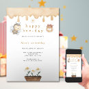 Search for happy first bee day invitations Tiny flowers
