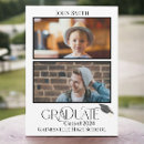 Search for two graduates invitations Typography
