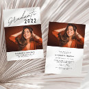 Search for typography graduation invitations Black and white